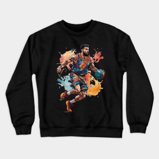 Basketball Art Crewneck Sweatshirt